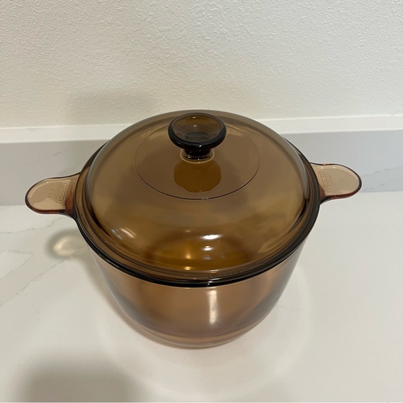 Visions 3.5L Amber Kitchen Cookware Stock Pot w/ Lid - Picture 3 of 16